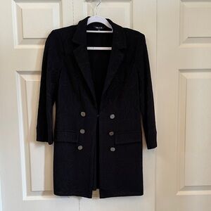 Misook Black Double-Breasted Blazer